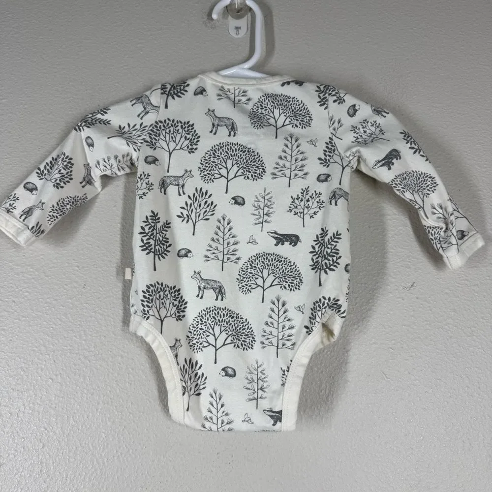 Wilson & Frenchy Organic Cotton One Piece Woodland Animals Size 3-6 Months